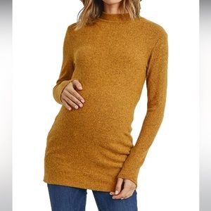 Maternity- Gold/mustard knit top